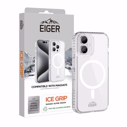 Picture of Eiger Eiger Ice Grip Magsafe Case for iPhone 16 Plus in Clear