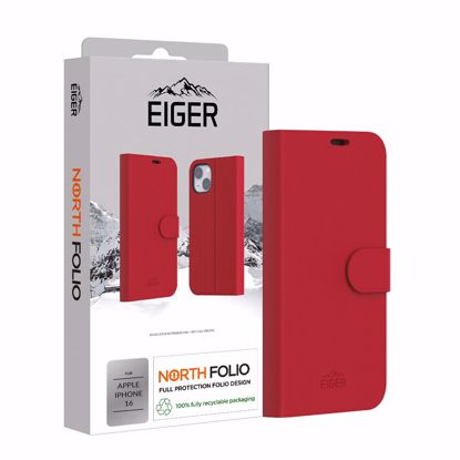 Picture of Eiger Eiger North Folio Case for iPhone 16 in Red