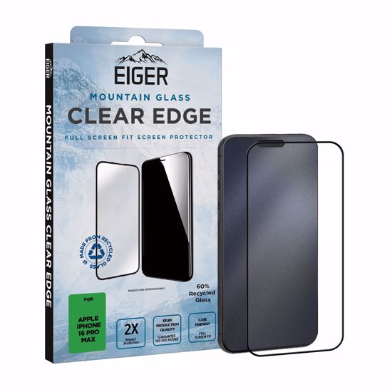 Picture of Eiger Eiger Mountain Glass CLEAR EDGE Screen Protector for iPhone 16 Pro Max