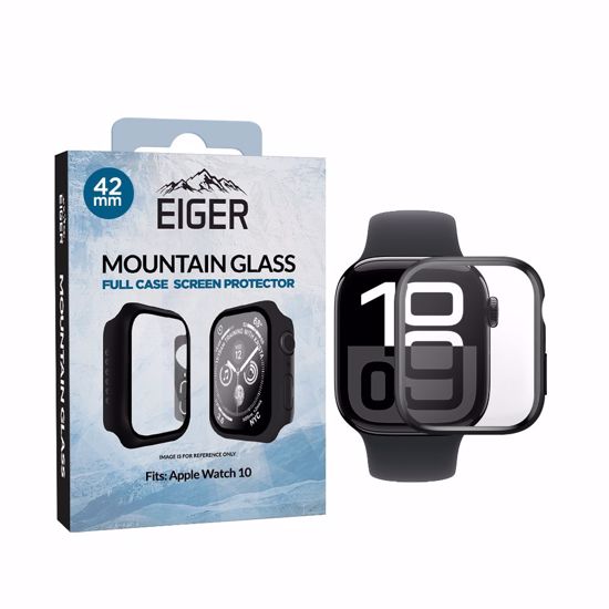 Picture of Eiger Eiger Mountain Glass Full Case for Apple Watch Series 10 42mm in Black