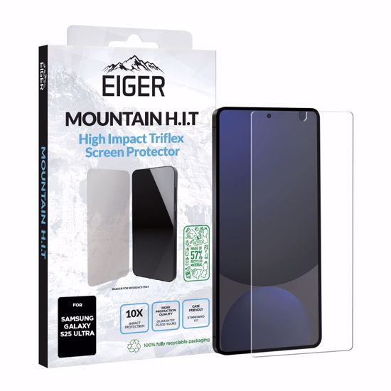 Picture of Eiger Eiger Mountain H.I.T Screen Protector GRS 1 Pack for Samsung S25 Ultra